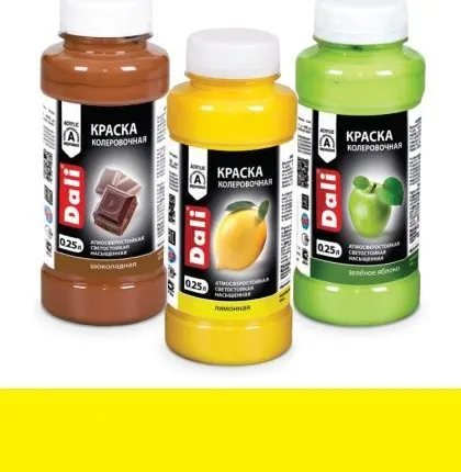 Фото №0 Колер 'DALI' РОГНЕДА унив 0,25 л желтый (12)