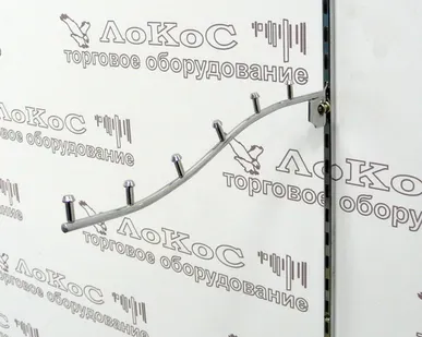 фото Кронштейн на стойку 6 штырьков d=6мм L=300мм, хром