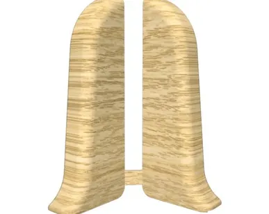 фото Заглушка для плинтуса правая, дуб светлый