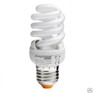 фото Энергосберегающие лампы СПУТНИК Spiral-mini-T2 15Вт Е14 2700К