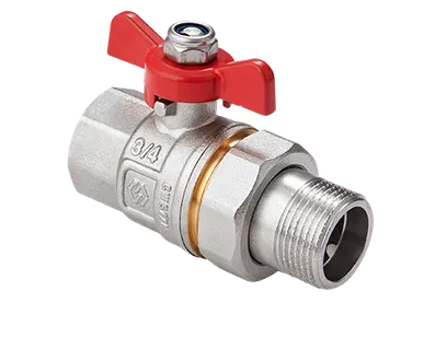 фото Кран шар. п/п с полусгоном MVI  1" вн/нар бабочка BV.520.06