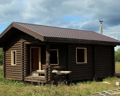 фото Сруб бани 6,0х8,0м в тёплом контуре с крыльцом 2,0х3,0м