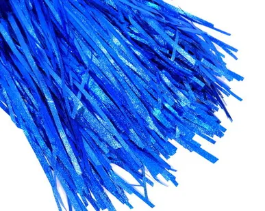 фото Дождик с тиснением "Синий", 20х150 см