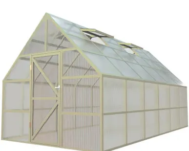 фото Теплица английская ЧЕЛСИ 3х6 м, цвет Слоновая кость (RAL 1015)