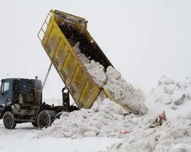 фото Вывоз снега с утилизацией