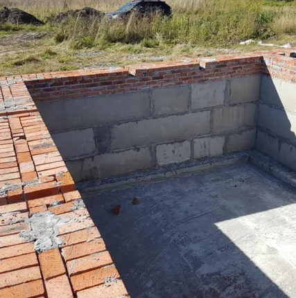 Фото №0 Устройство фундаментов из ФБС блоков.