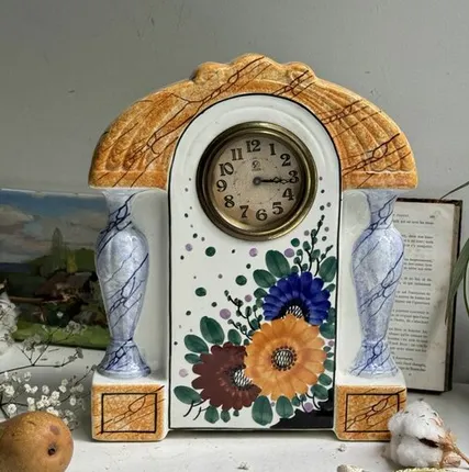 Фото №0 Часы каминные 30 см фарфор Голландия