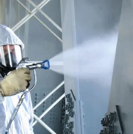 Фото №0 Покрасочные работы методом безвоздушного распыления