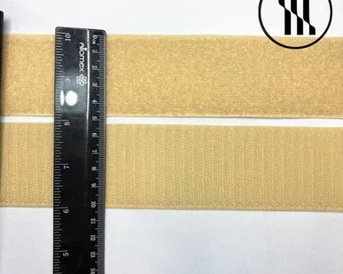 фото Липучка пришивная, цв. Бежевый, шир. 5 см