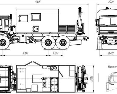 фото АРОК с КМУ на шасси Камаз 43118-3049-46