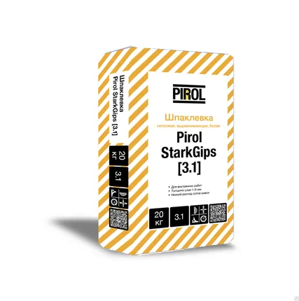 Фото №0 Шпаклевка гипсовая PIROL StarkGip [3.1] 20кг