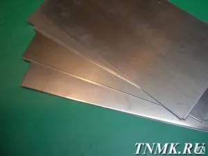 Фото №0 Лист вольфрамовый 0,55 мм ВТ
