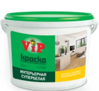 фото Краска водоэмульсионная V i P интерьер 25кг ВД