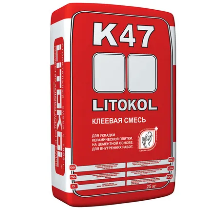 Фото №0 Клей для плитки Litokol Litoplus K47 25 кг