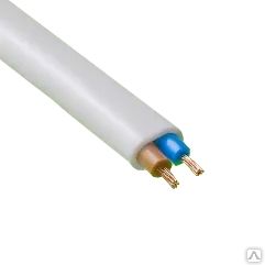 Фото №0 Провод ШВВП 2х0,5мм2, белый (бухта-200п.м.)