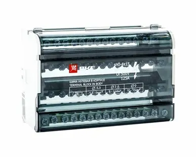 фото Шина нулевая на DIN-рейку в корпусе EKF 4х15 групп