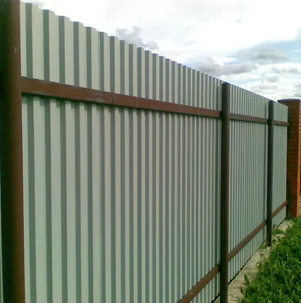 Фото №0 Забор из профа под ключ