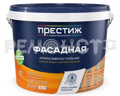 фото Краска вд фасад 13 кг ВД-АК-101_F20 супербелая ПРЕСТИЖ (1) П