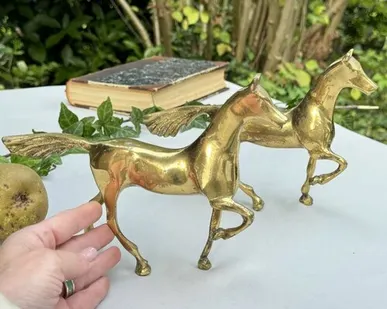 фото Статуэтка Лошадь 23 см латунь Франция