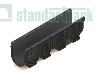 фото Лоток водоотводный пластиковый PolyMax Basic DN 200 H300