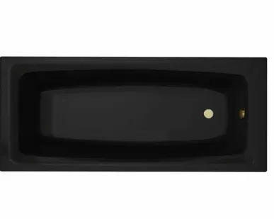 фото Акриловая ванна Toni Arti Rapallo 170х70 черная матовая (комплект)