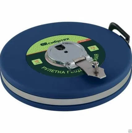 Фото №0 Рулетка геодезическая 50 м х 13 мм, закрытый корпус