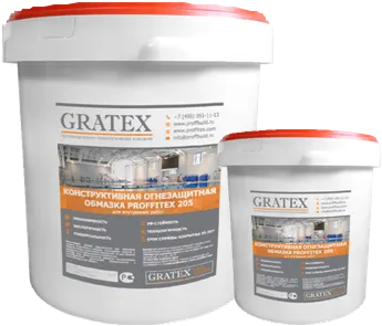 фото Конструктивная огнезащитная обмазка Proffitex-205