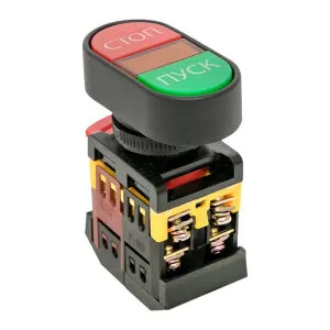 Фото №0 Кнопка APBB-22N "Пуск-Стоп" овальная 220В NO+NC EKF PROxima