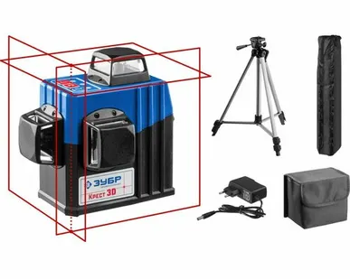 фото Нивелир лазерный ЗУБР КРЕСТ 2D, №2, 20 - 70 м