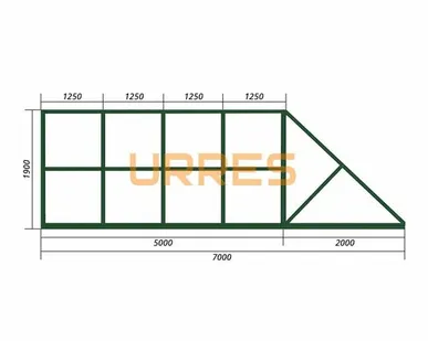 фото Каркас ворот откатных В/Ш 1900х5000мм