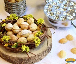 Фото №13 Электрическая вафельница CBE Elettrodomestici 8080200 электровафельница, форма скорлупы грецкого ореха, толщина 5.0 mm в Москве