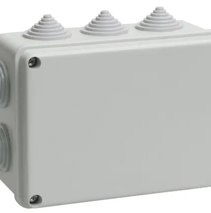 Фото №0 Коробка распаячная ОП 150х110х70 IP55 KM41242 (10 каб.ввод.) ИЭК UKO10-150-110-070-K41-55