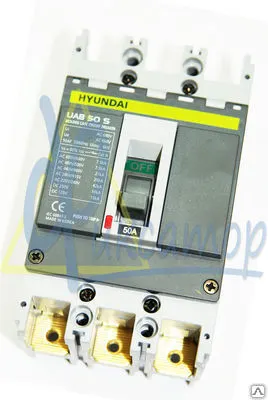 Фото №0 Автоматический двухполюсный выключатель, UAB30C, 7.5/5 kA, 380/415, Hyundai