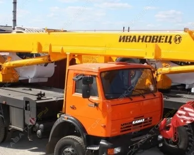 фото Аренда автокрана (автомобильного крана) Ивановец КС-45717К-3Р, Уфа