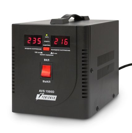 Фото №1 Стабилизатор POWERMAN AVS 1500D BLACK
