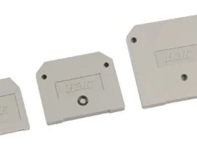 фото Заглушка для зажима на DIN-рейку 16мм2 100А серый IEK