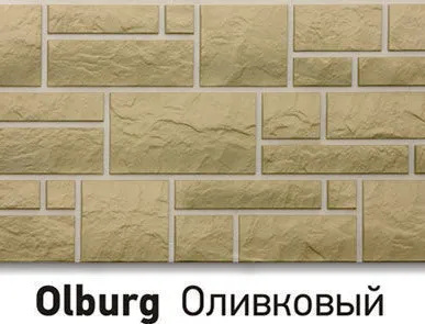 фото Фасадная панель Burg Оливковый Дёке