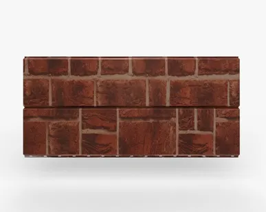 фото Сайдинг Металлический сайдинг «Евробрус» покрытие древний кирпич Россия, 0.45-0.5 мм