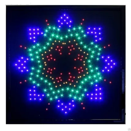 Фото №0 Снежинка табло световое