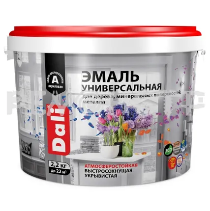 Фото №0 Эмаль универ 2,2кг п/мат база C  РОГНЕДА DALI (4) экк