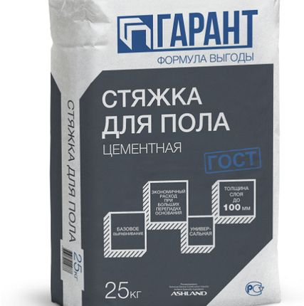 Фото №0 Стяжка для пола ТМ Гарант 25кг