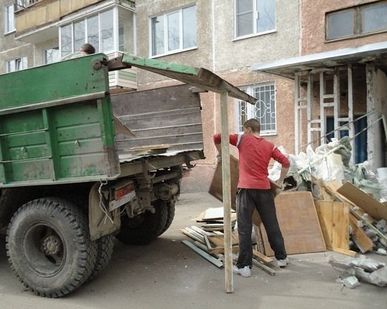 фото Вывоз строительного мусора на КаМАЗе