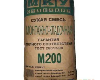 фото Смесь кладочная цементная М-200 (40кг) МАНСУРОВО Модифицированная