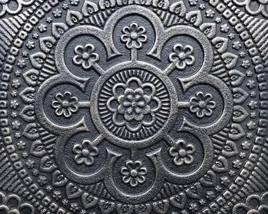 фото Чугунная плитка "Мандала"
