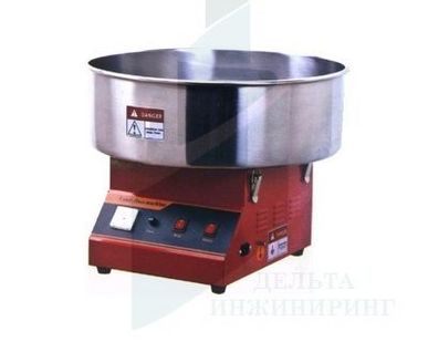 фото Аппарат для приготовления сахарной ваты STARFOOD (диам.520 мм), красный
