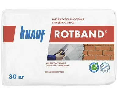 фото Штукатурка гипсовая Ротбанд 30 кг КНАУФ
