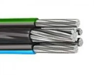 фото Провод самонесущий изолированный 3х95+1х70 кв.мм алюминиевый 0,66/1 кВ с ПЭ изоляцией