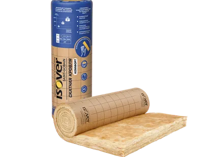 фото ИЗОВЕР Скатная Кровля Комфорт 100*1220*5000мм/6,1м2/0,61м3/