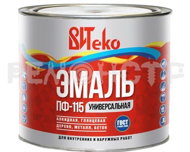фото Эмаль ПФ-115  1,8кг синяя ВИТЕКО (6/300) П