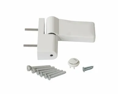 фото Петля дверная Elementis серия IQ-Plus, белая 16-19 мм